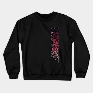 Graffiti Gradient Tag / Calligraphy Letter Crewneck Sweatshirt